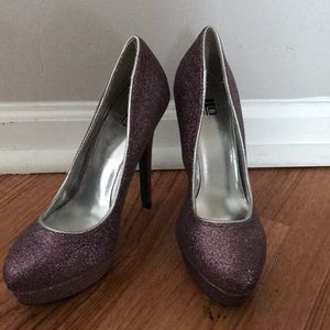 Pink Sparkly JLo high heels